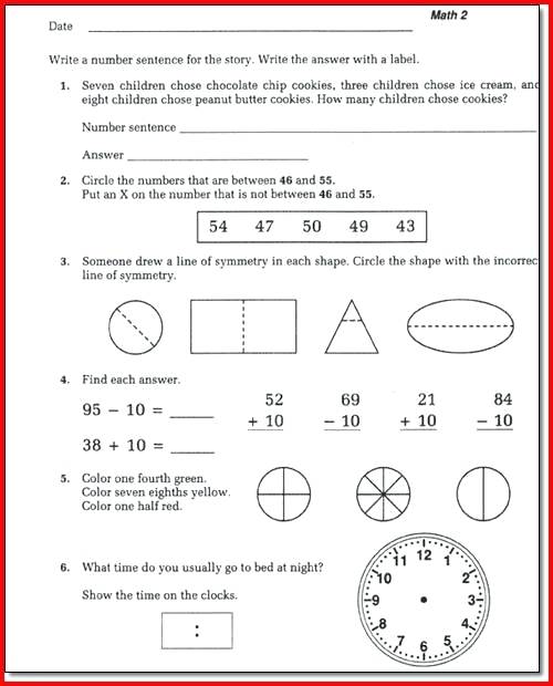 Saxon Math Worksheets Grade 5th