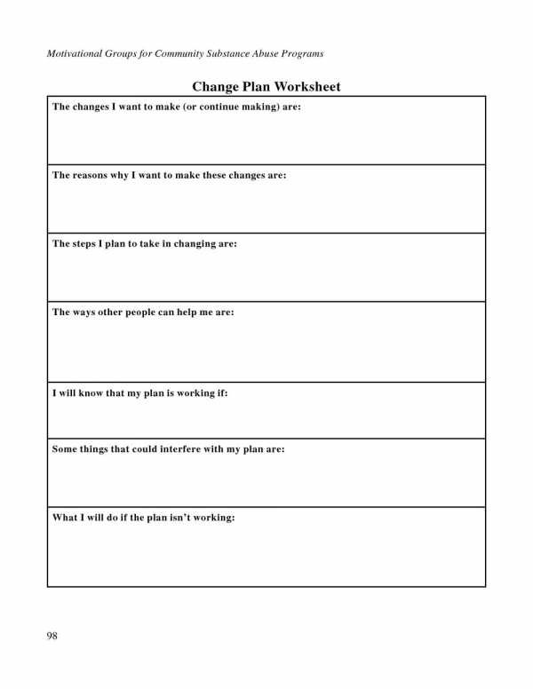 Substance Abuse Substance Abuse Worksheets Pdf 2018 Solving