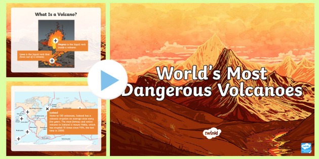 World's Most Dangerous Volcanoes Information Powerpoint