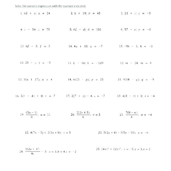 Variables In Algebraic Expressions â Criticaleducatorscollective Com