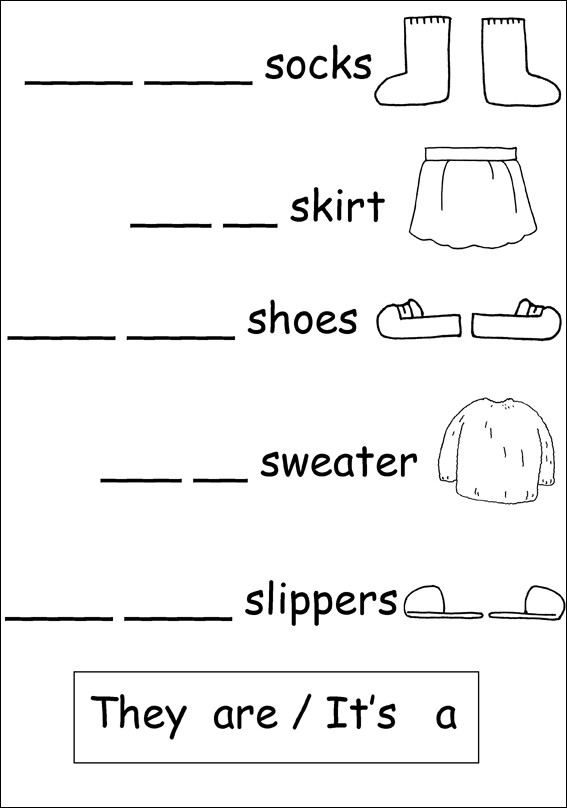 Clothes Lesson Worksheets