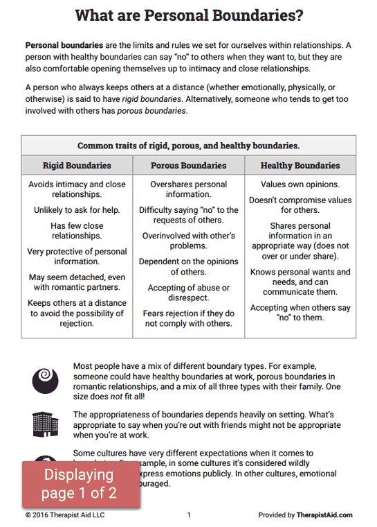 Boundaries Info Sheet (worksheet