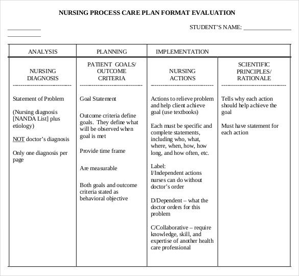 Care Plan Template