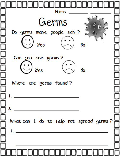 Coloring Pages About Germs