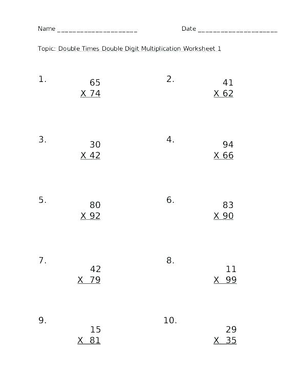 Area Model Multiplication Worksheets Pdf â Hailprobe Info