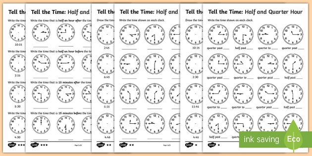 Year 2 Telling The Time Differentiated Worksheet   Worksheets