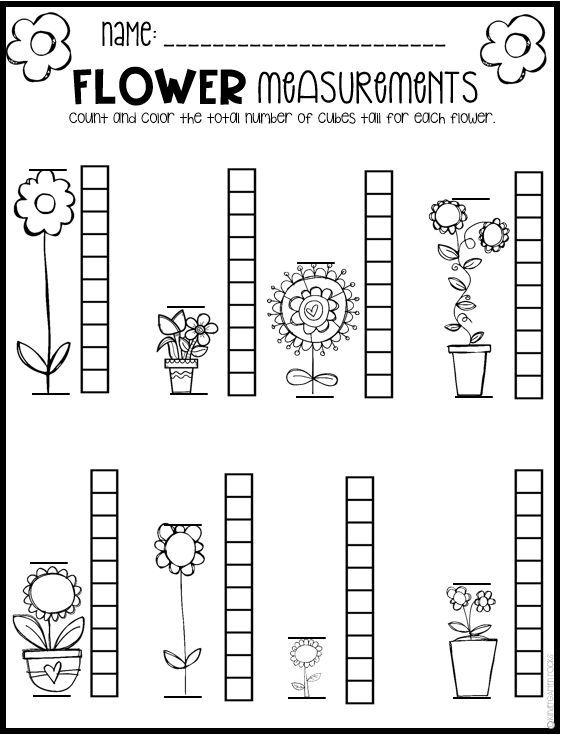 Spring Math And Literacy Worksheets For Preschool