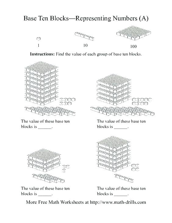Base Ten Worksheets 3rd Grade