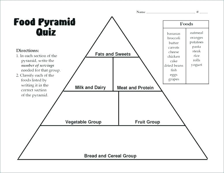 Blank Food Pyramid Worksheets â Odmartlifestyle Com