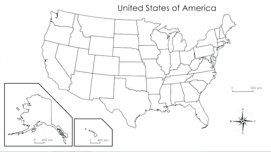 Blank Us Map Worksheet