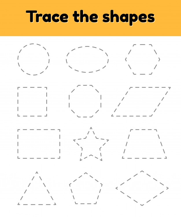 Educational Tracing Worksheet For Kids Kindergarten, Preschool And