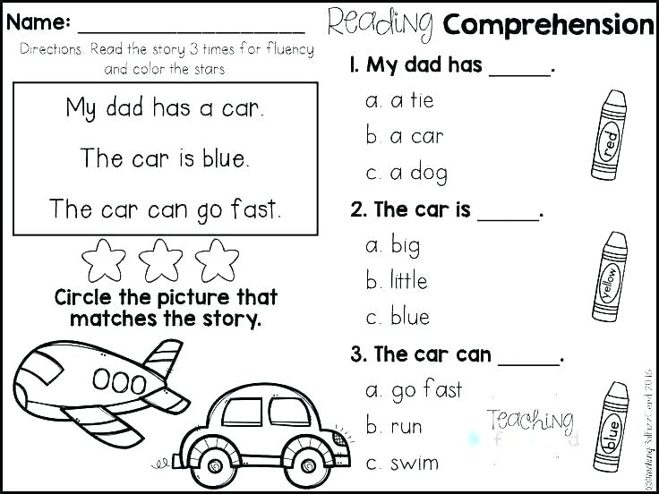 Free Printable Kindergarten Worksheets Reading â Keygen Info