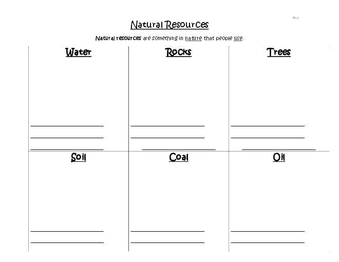 Natural Resources For Kids Worksheets â Odmartlifestyle Com