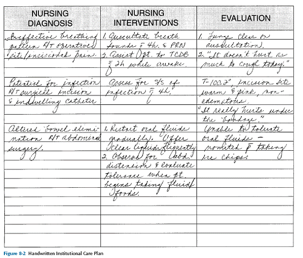 Planning Nursing Care