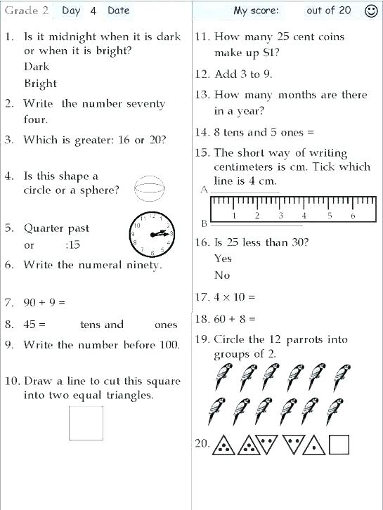 Printable Maths Worksheets Year 2 â Odmartlifestyle Com