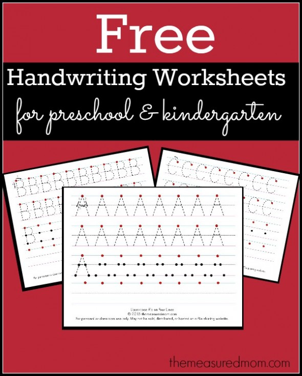 Preschool Writing Practice Worksheets