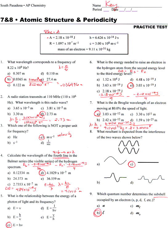 Modern Chemistry Chapter 6 Homework 6
