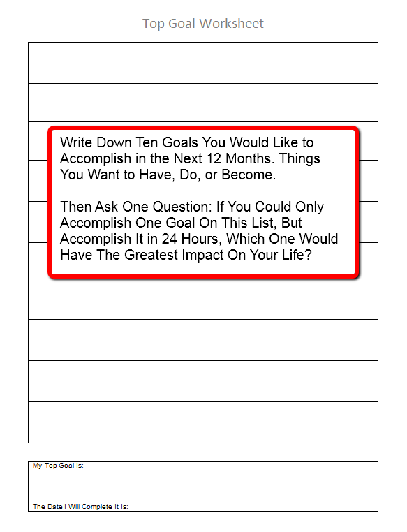 The Number One Secret To Setting Goals