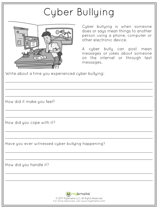 Image Result For Worksheets On Cyberbullying For Kids