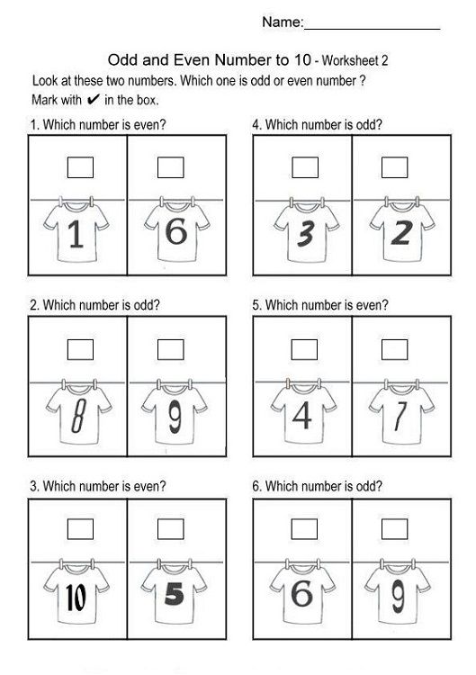 Even And Odd Number Worksheets Printable