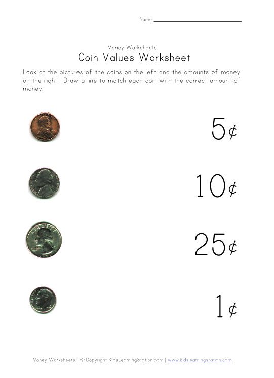 Matching Coin To Value (assessment)