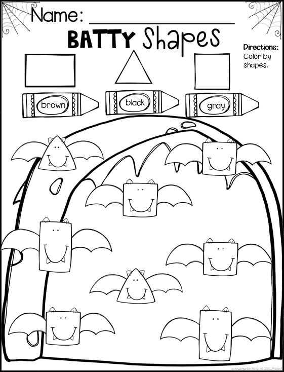 Spiders And Bats Math And Literacy Worksheets For Preschool
