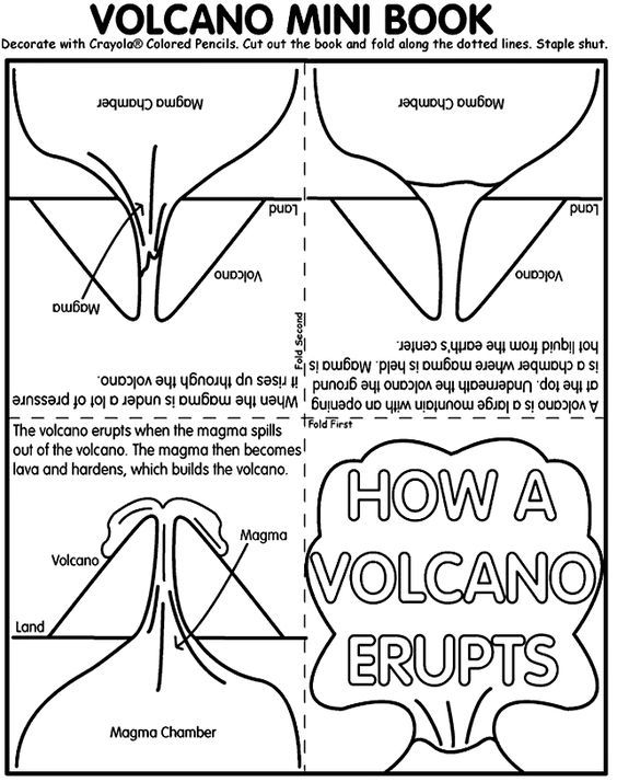 Free Printable Volcano Mini