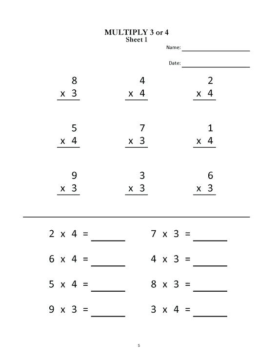 Division And Multiplication Worksheets Grade 3 Division And