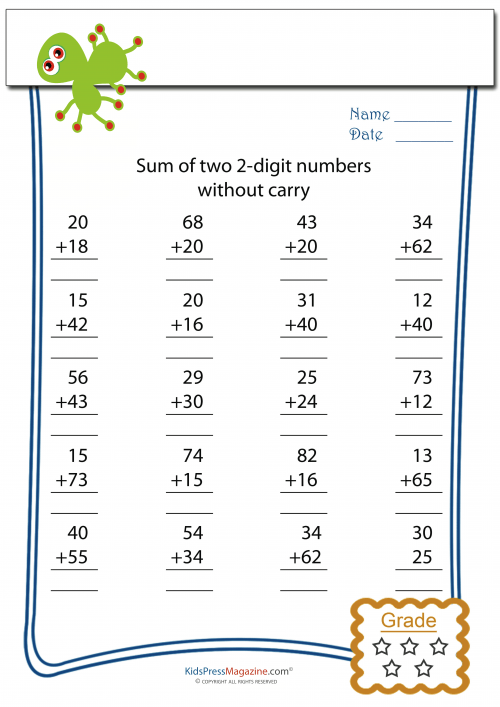 double-digit-addition-without-carry-worksheets-samples