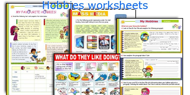 Hobbies Worksheets