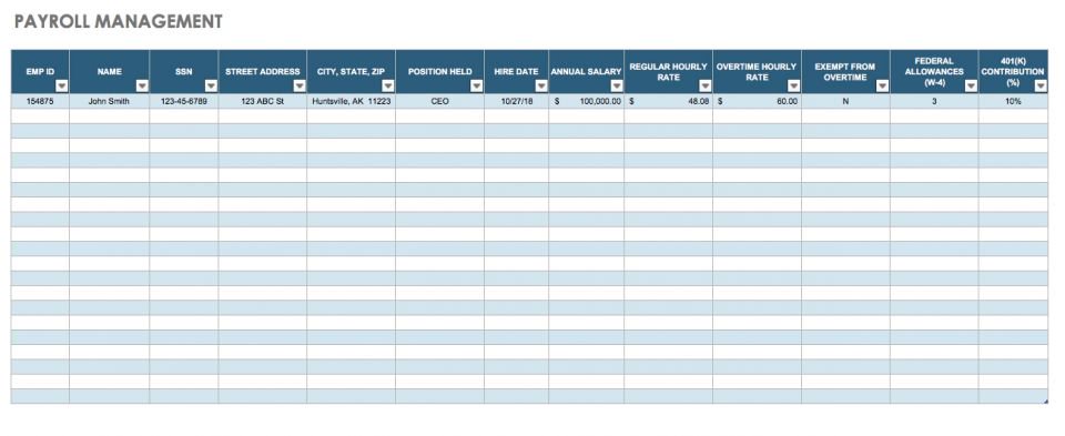 32 Free Excel Spreadsheet Templates