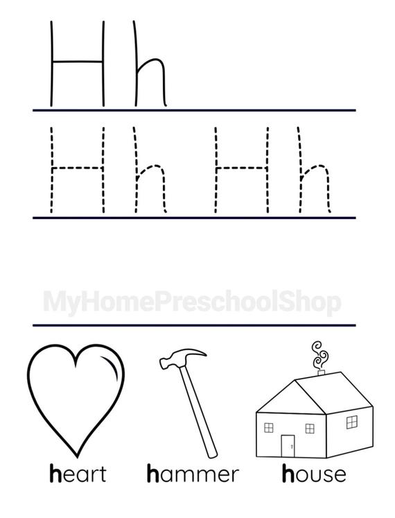 Letter H Worksheet