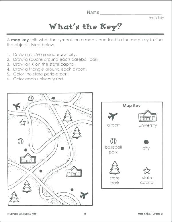 Map Worksheets Directions North South East West Worksheets Doodle