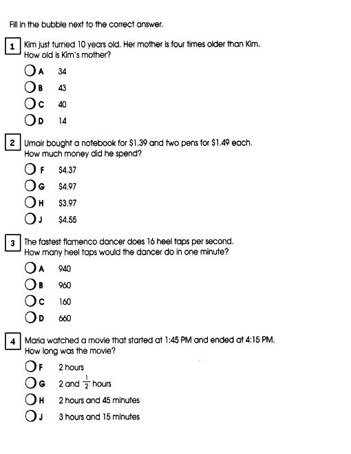 Math Problem Solving For 3rd Grade â Akasharyans Com