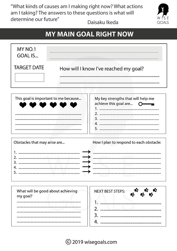 Stylish Goal Setting Worksheets To Print (pdf, Free)
