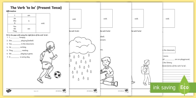 The Verb 'to Be' (present Tense) Worksheet
