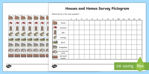 Houses And Homes Pictograms Type Of House Worksheet