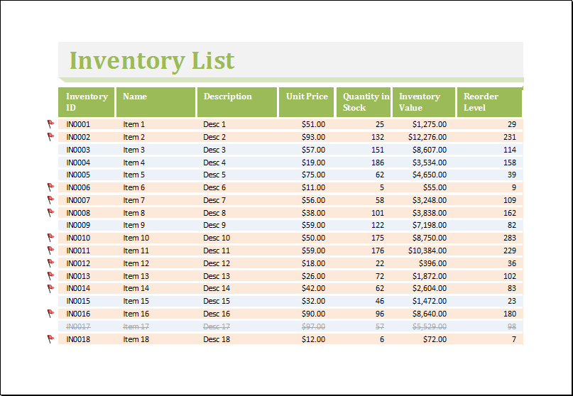 19+ Excel Inventory Template